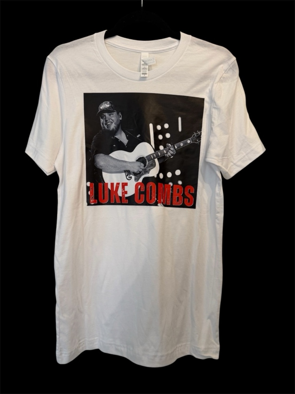 Unisex Luke Combs White Graphic Tee - Artist Band Shirt